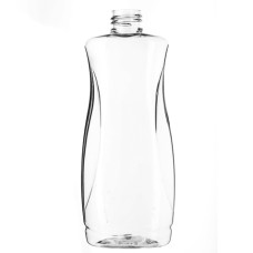 Frasco, 24/410, 250 ml, con tapa de rosca, transparente, PET