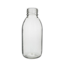 Frasco, 28/410, 150 ml, transparente, cilíndrica, PET, 21 g - para tapa a prueba de manipulaciones/CRC.