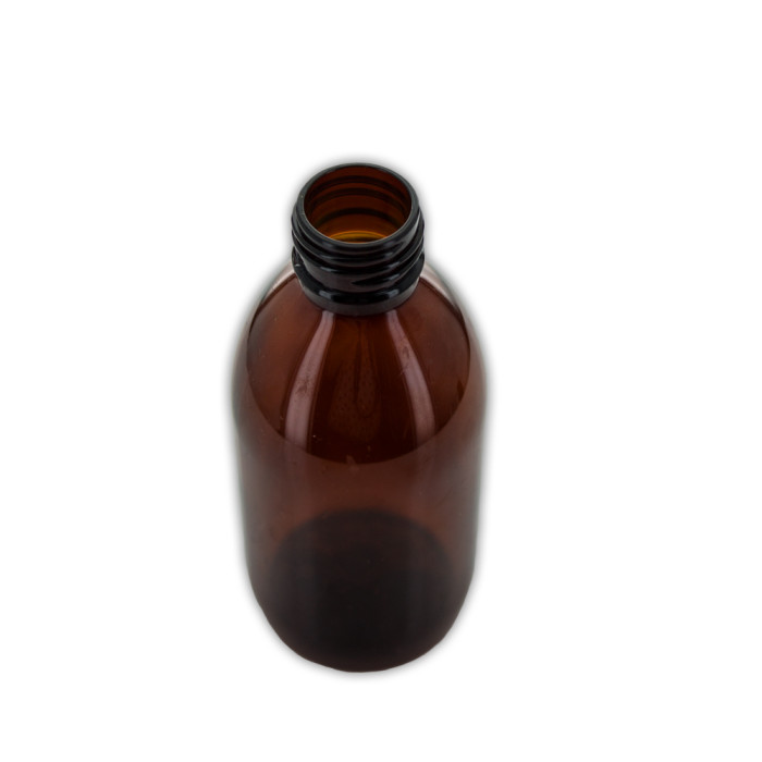 Comprar Frasco, 28/410, 200 ml, marrón, cilíndrica, PET, 21 g - para tapa a prueba de manipulaciones/CRC. al por mayor en España