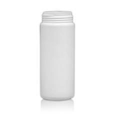 Frasco, 30 mm, 50 ml, con tapa de rosca, blanca, cilíndrica, HDPE, espumador