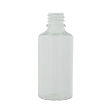Frasco, 18/410, 50 ml, transparente, PET, solo para tapas