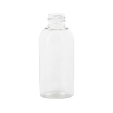 Frasco, 20/410, 50 ml, con tapa de rosca, transparente, ovalada, PET