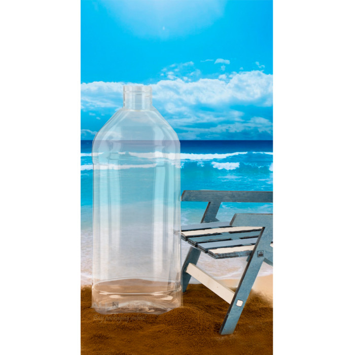 Comprar Botella, 28/410, 500 ml, con tapa de rosca, transparente, ovalada, PET. al por mayor en España