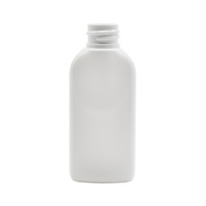 Frasco, 20/410, 50 ml, con tapa de rosca, blanca, ovalada, PET