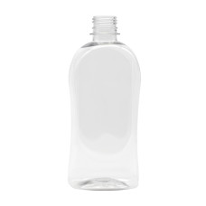 Frasco, 28/410, 500 ml, de rosca, transparente, PET, con cuello PCO- DELLO