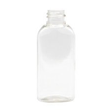 Frasco, 20/410, 50 ml, con tapa de rosca, transparente, ovalada, PET