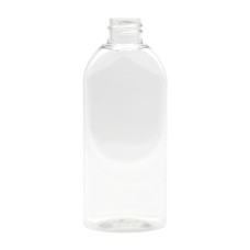 Frasco, 20/410, 100 ml, de rosca, transparente, ovalada, PET