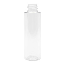 Frasco, 24/410, 100 ml, con tapa de rosca, transparente, tubular, PET