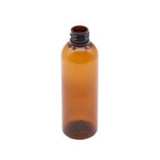 Frasco, 20/410, 100 ml, rosca, marrón, redondo Boston, PET