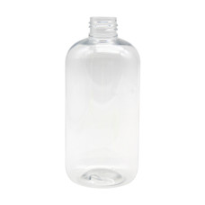 Frasco, 24/410, 300 ml, rosca, transparente, redonda Boston, PET
