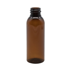 Frasco, 20/410, 50 ml, rosca, marrón, redondo Boston, PET, pared rígida, no se puede apretar