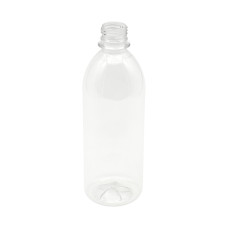 Frasco, 28/410, 500 ml, con tapa de rosca, transparente, PET.