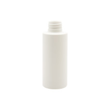Frasco, 24/410, 100 ml, con tapa de rosca, blanca, tubular - HDPE