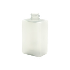 Frasco, 24/410, 150 ml, con tapa de rosca, mate, cuadrada, PCR PET