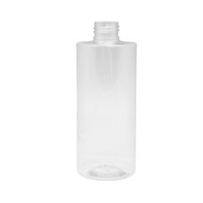 Frasco, 24/410, 250 ml, con rosca, transparente, tubular, PET