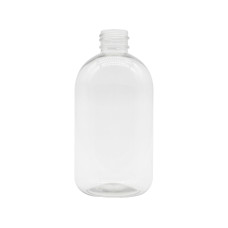 Frasco, 24/410, 250 ml, con tapa de rosca, transparente, redonda, 30% rPET