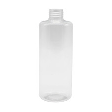 Frasco, 24/410, 250 ml, con tapa de rosca, transparente, tubular, PET