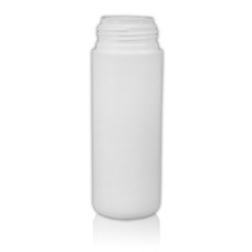 Frasco, 43 mm, 150 ml, con tapa de rosca, blanca, 20 g, cilíndrica, HDPE, espumador