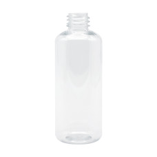 Frasco, 20/410, 100 ml, con tapa de rosca, transparente, cilíndrica, PET- Farmacéutica