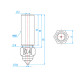 Boquilla Cobre Cromado para Creality K1, K1 Max y CR-M4