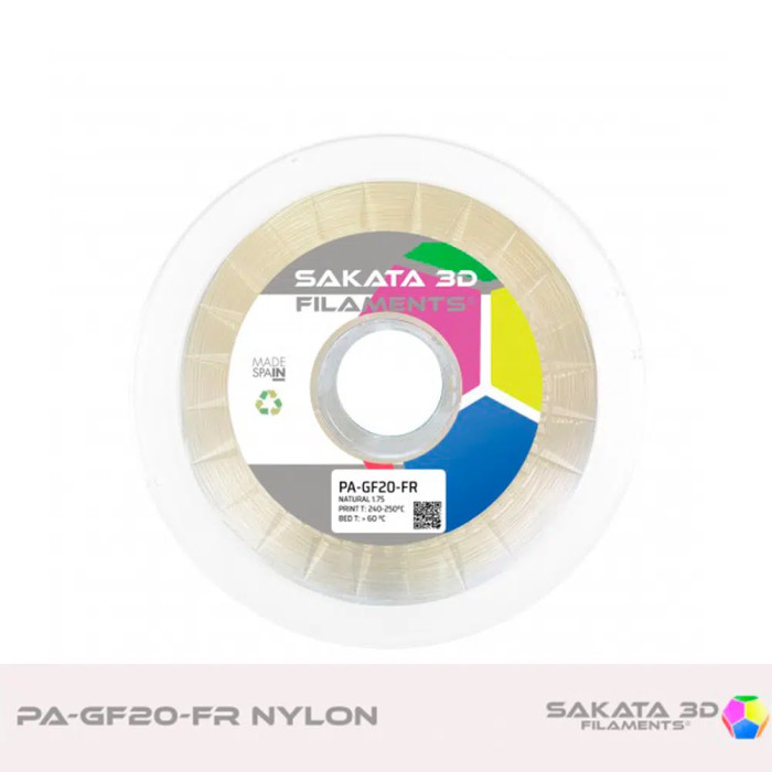 PA-GF20 Nylon Glass Fiber Sakata 3D 1,75 mm (con fibra de vidrio)
