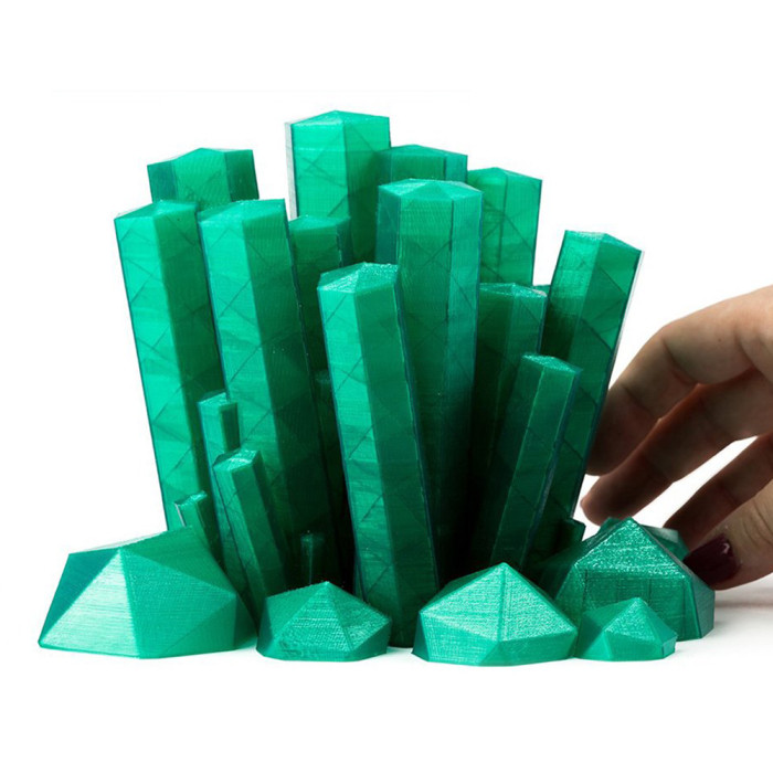 PLA Extrafill Fillamentum Crystal Clear Smaragd Green 1,75 mm