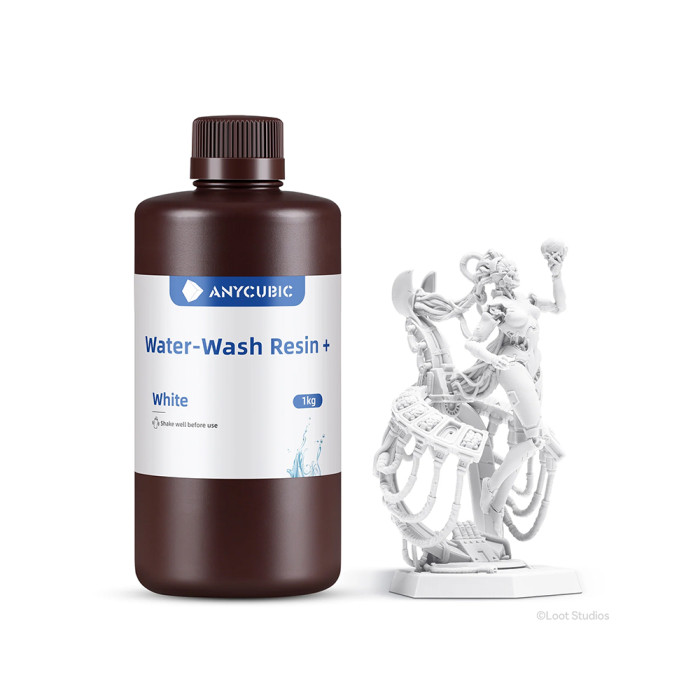 Resina Anycubic Lavable en agua Blanca 1 Kg