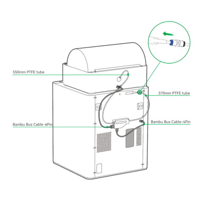 Filament Buffer Bambu Lab X1 / P1 Series. Buffer de Filamento.