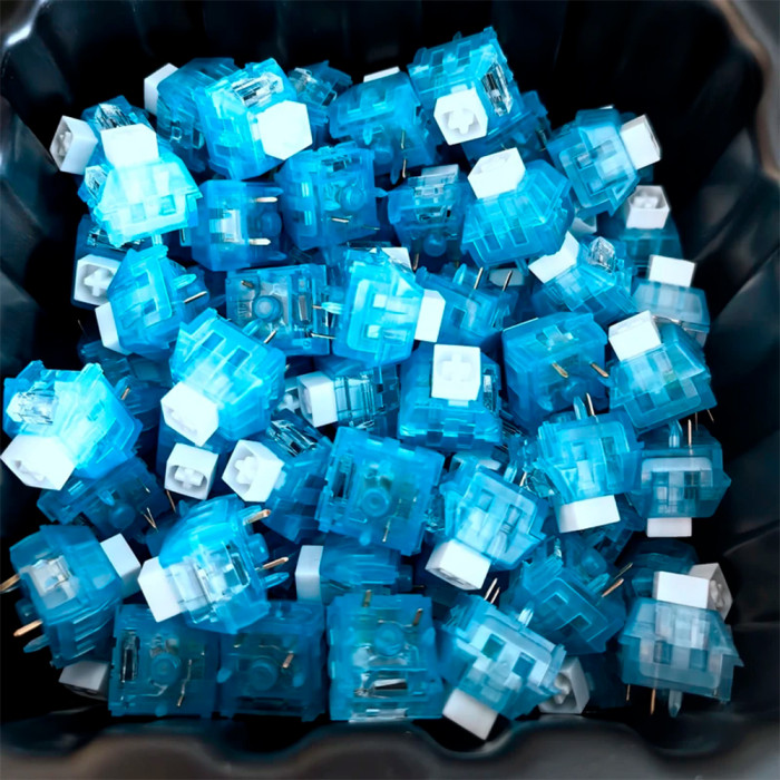 Switch táctil Clicky 5 pines teclado mecánico (MX Cherry Blue Style). Pack 10 unidades