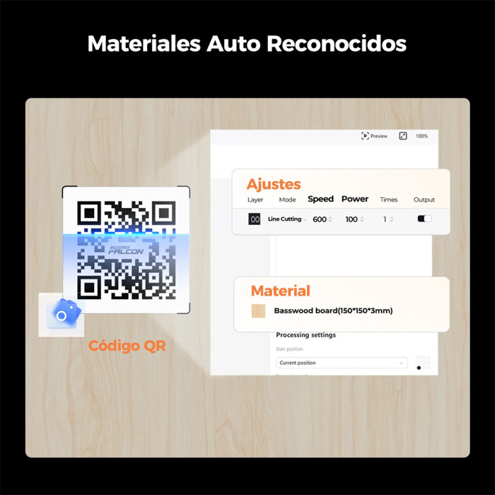 Creality Falcon A1 Grabadora y Cortadora Láser 10W