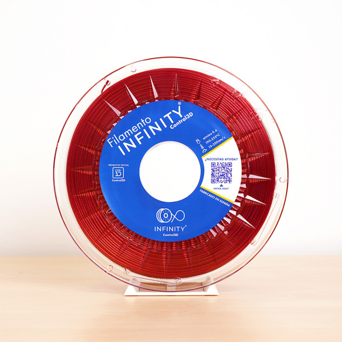 PLA Control 3D Rojo Infinity 1,75 mm