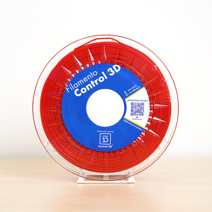 PLA Control 3D Rojo 1,75 mm