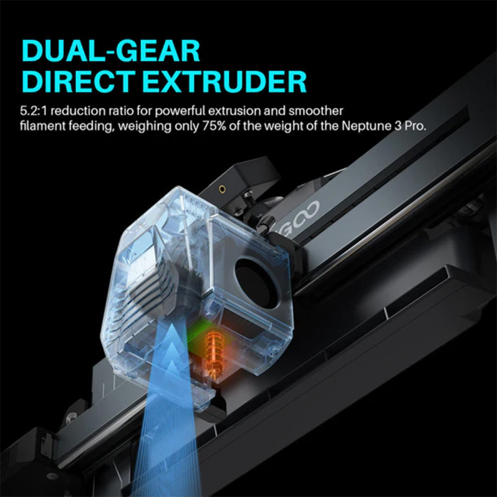Extrusor Cabezal Completo Elegoo Neptune 4 Series