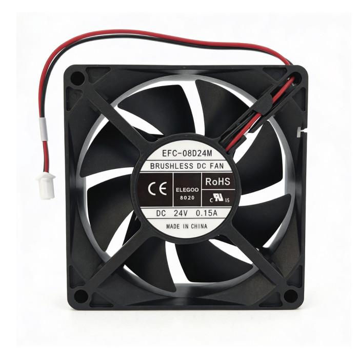 Ventilador Axial 8020 Elegoo Centauri Carbon 80x80x20 mm. Ventilador Axial