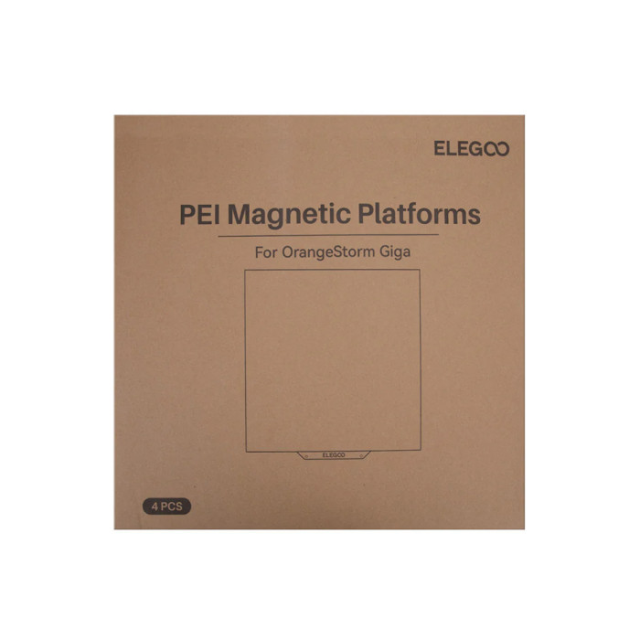 Kit Lámina PEI Magnética Elegoo Orange Storm Giga (4 Unidades)