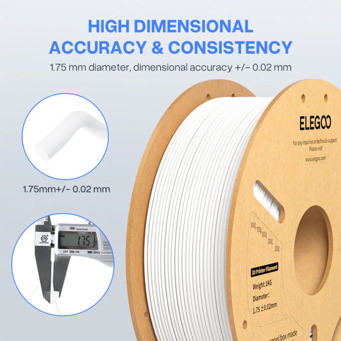 PLA+ Elegoo Blanco 1,75 mm