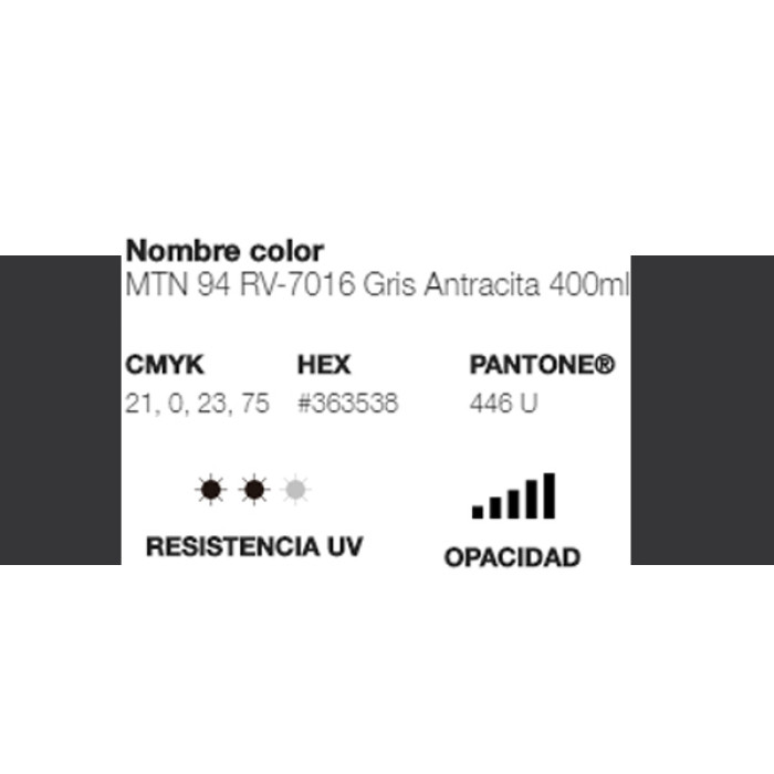 Spray MTN 94 Gris Antracita 400ml