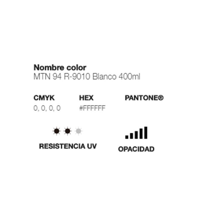 Spray MTN 94 Blanco 400ml