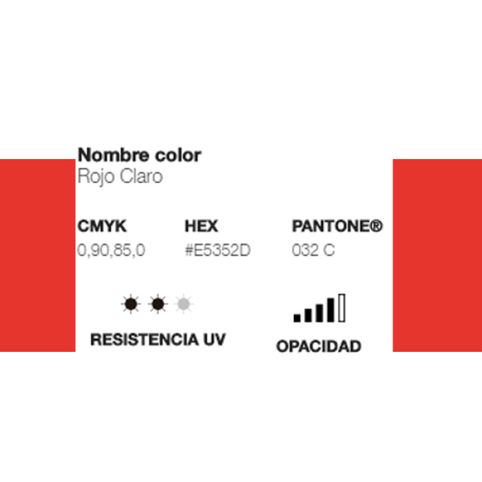 Spray MTN Hardcore Rojo Claro 400ml