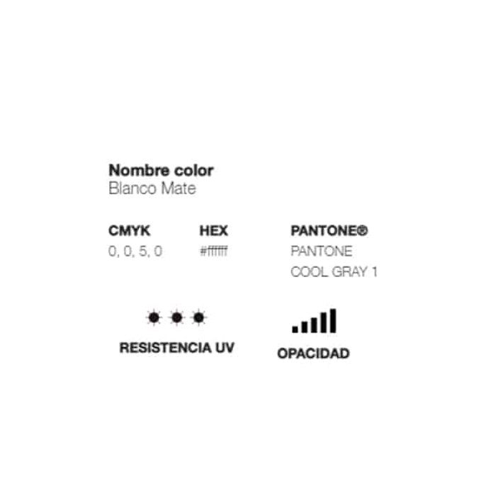 Spray MTN PRO Color Paint Blanco Mate 400 ml