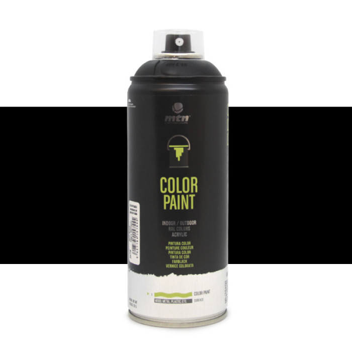 Spray MTN PRO Color Paint Negro Satinado 400 ml