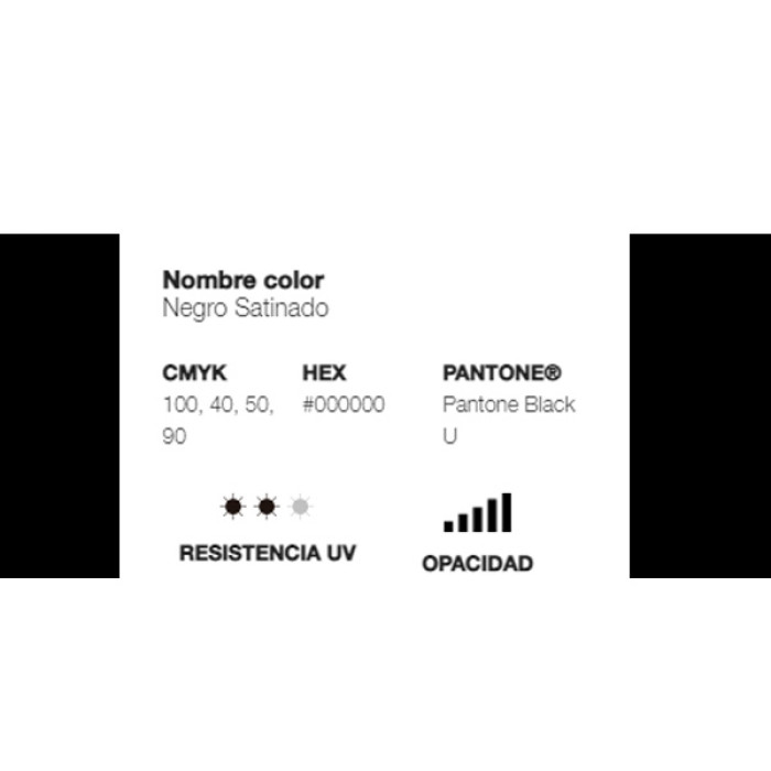 Spray MTN PRO Color Paint Negro Satinado 400 ml