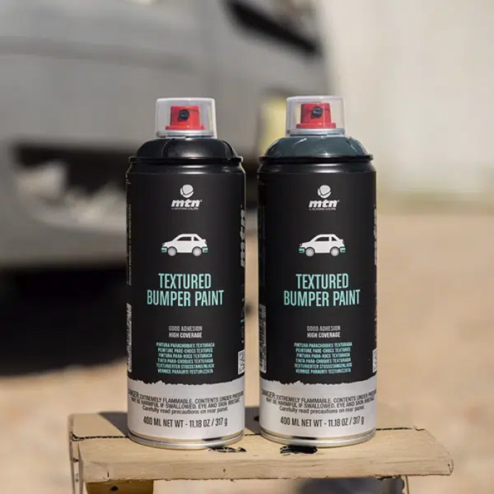 MTN PRO Pintura Parachoques Gris Texturizado 400 ml