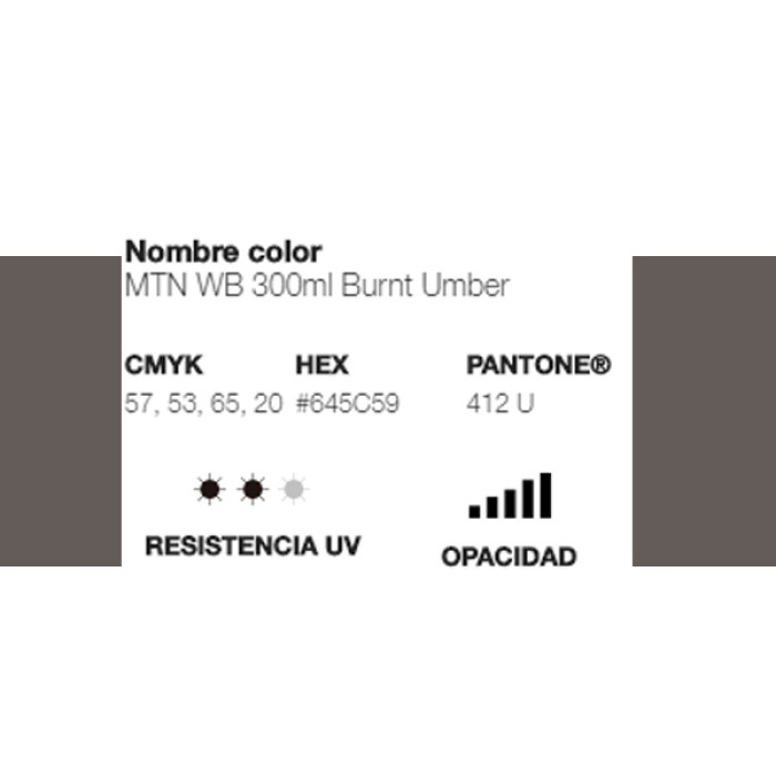 Spray MTN Water Based Burnt Umber 300 ml