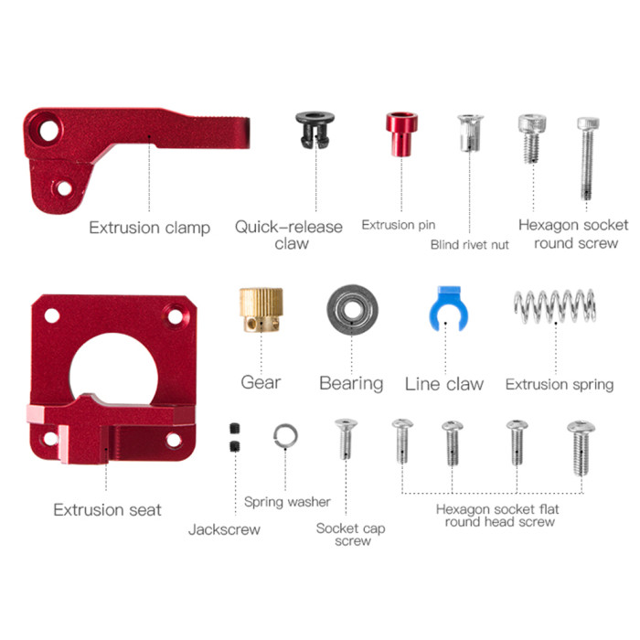 Extrusor MK8 Metal Serie CR-10 y Ender