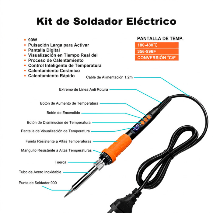 Kit Soldador Mintion Trabajos de Precisión