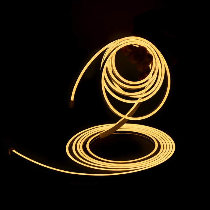 Luces LED Neon Flex Blanco Cálido 5/10 m con adaptador