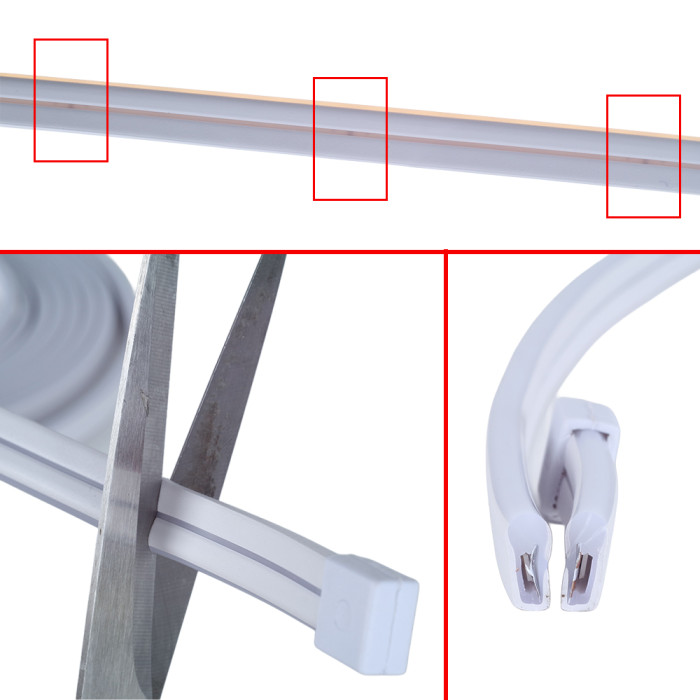 Luces LED Neon Flex Blanco Cálido 5/10 m con adaptador