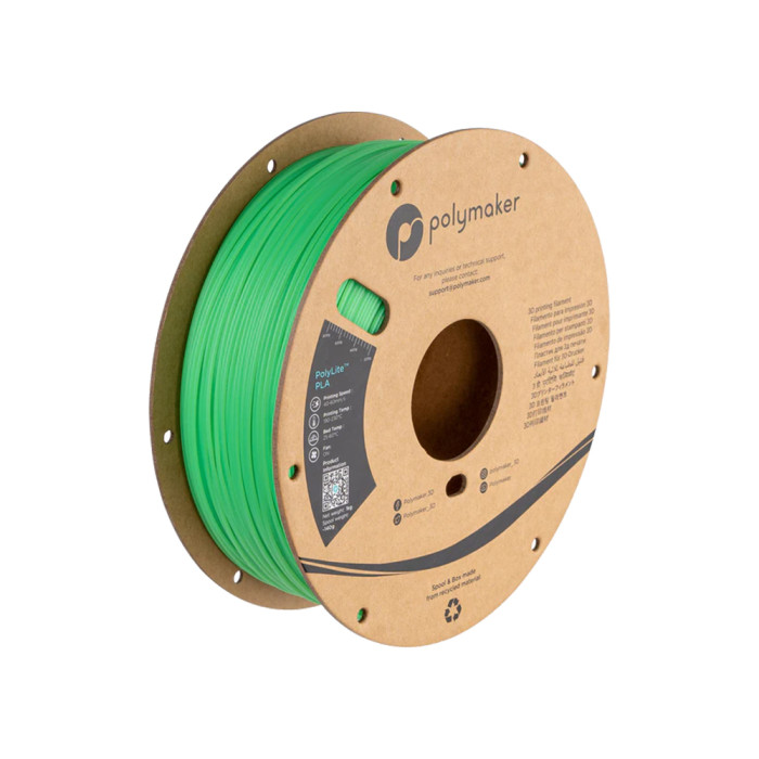 PLA PolyLite Polymaker Temperature Color Change Green/Lime (Verde y Lima) 1.75 mm