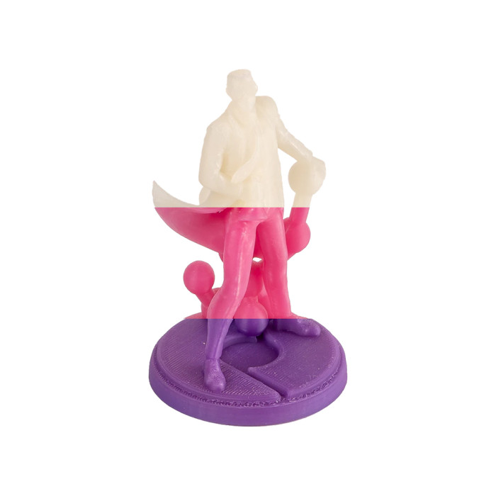 PLA PolyLite Polymaker Temperature Color Change Purple/Pink/Translucent 1.75 mm